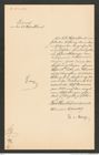 k.k. naturhistorisches Hofmuseum, Intendanzakten 1885-1896 (Hauer), Aktenzahl Z.354.a/1887, Seite 1